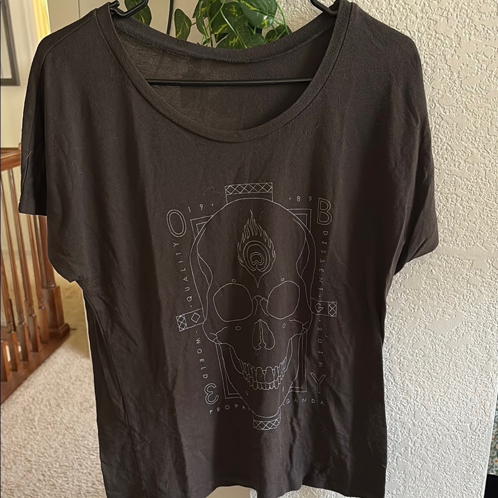 Obey Black Relaxed Short Sleeve Tee